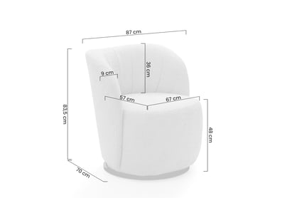 Relaxační křeslo Soya otočné  Křeslo čalouněná Soya obrotowy 