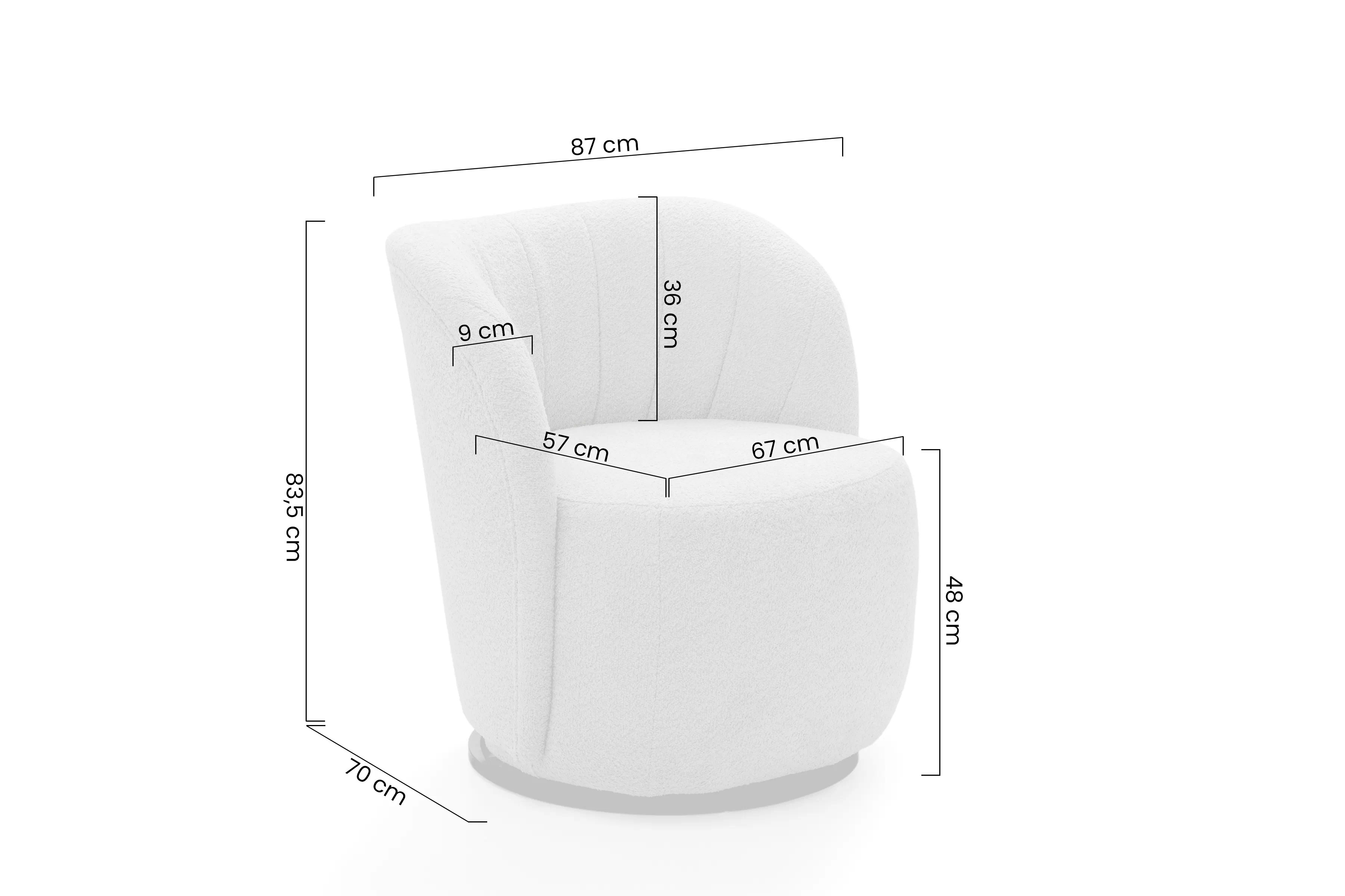 Relaxační křeslo Soya otočné  Křeslo čalouněná Soya obrotowy 
