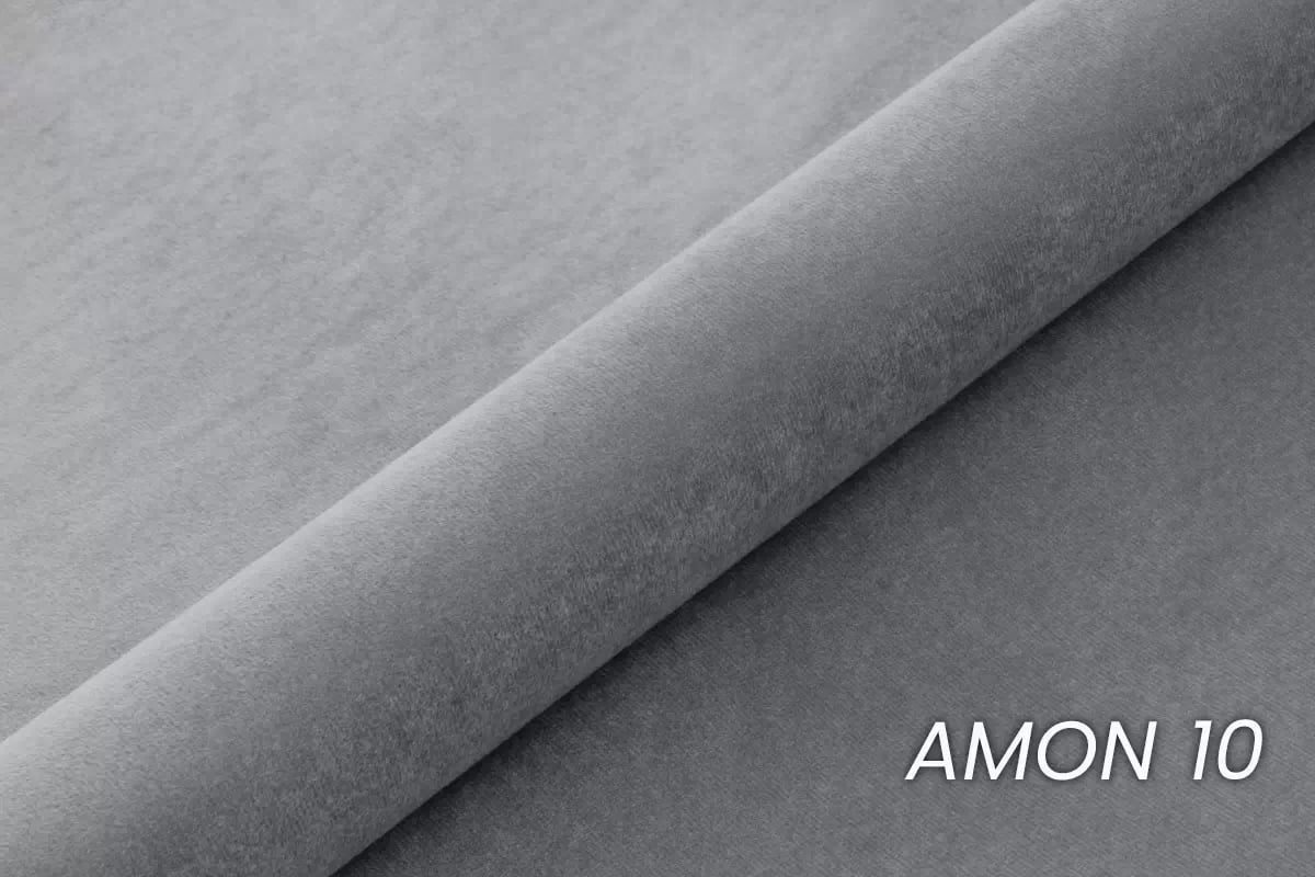 Boxspring posteľ Verona 160x200 s úložným priestorom – sivý hydrofóbny zamat Amon 10 Boxspring posteľ Verona 160x200 s úložným priestorom - šedý velúr hydrofobowy Amon 10