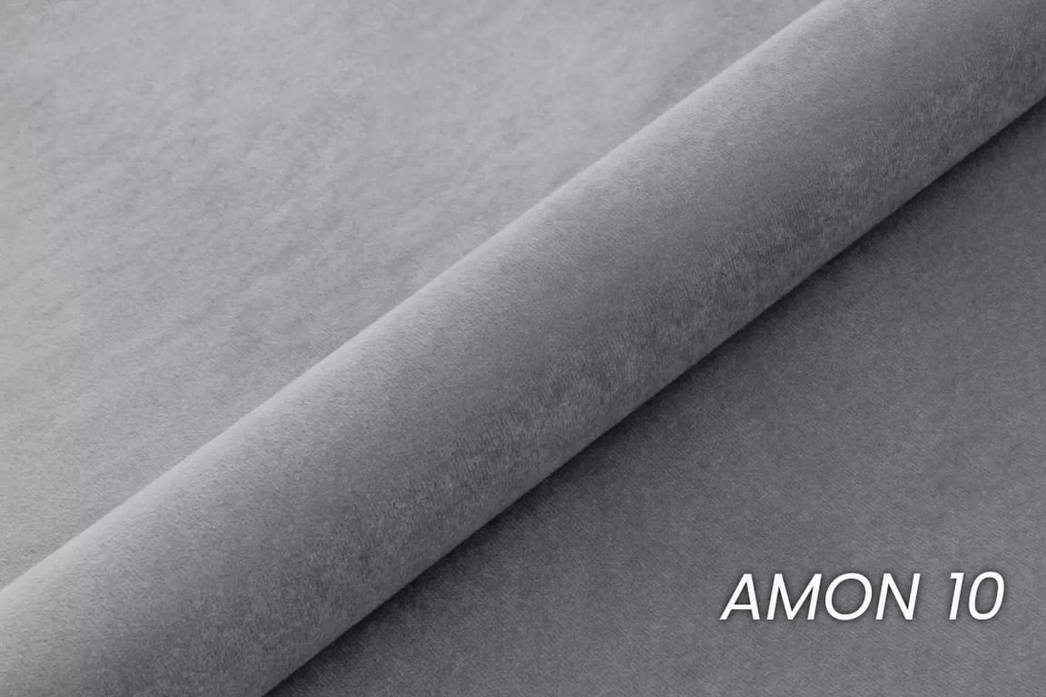 Kontinentálna posteľ Verona 160x200 s úložným priestorom – sivý hydrofóbny zamat Amon 10 Boxspring posteľ Verona 160x200 s úložným priestorom - šedý velúr hydrofobowy Amon 10