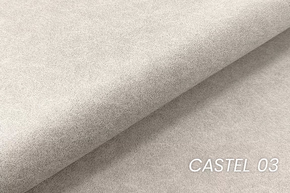 Čalouněná postel Molino 180x200 s úložným prostorem - světlý béž samet Castel 03 Postel čalouněné Molino 180x200 s úložným prostorem- jasnobezowy samet Castel 03 