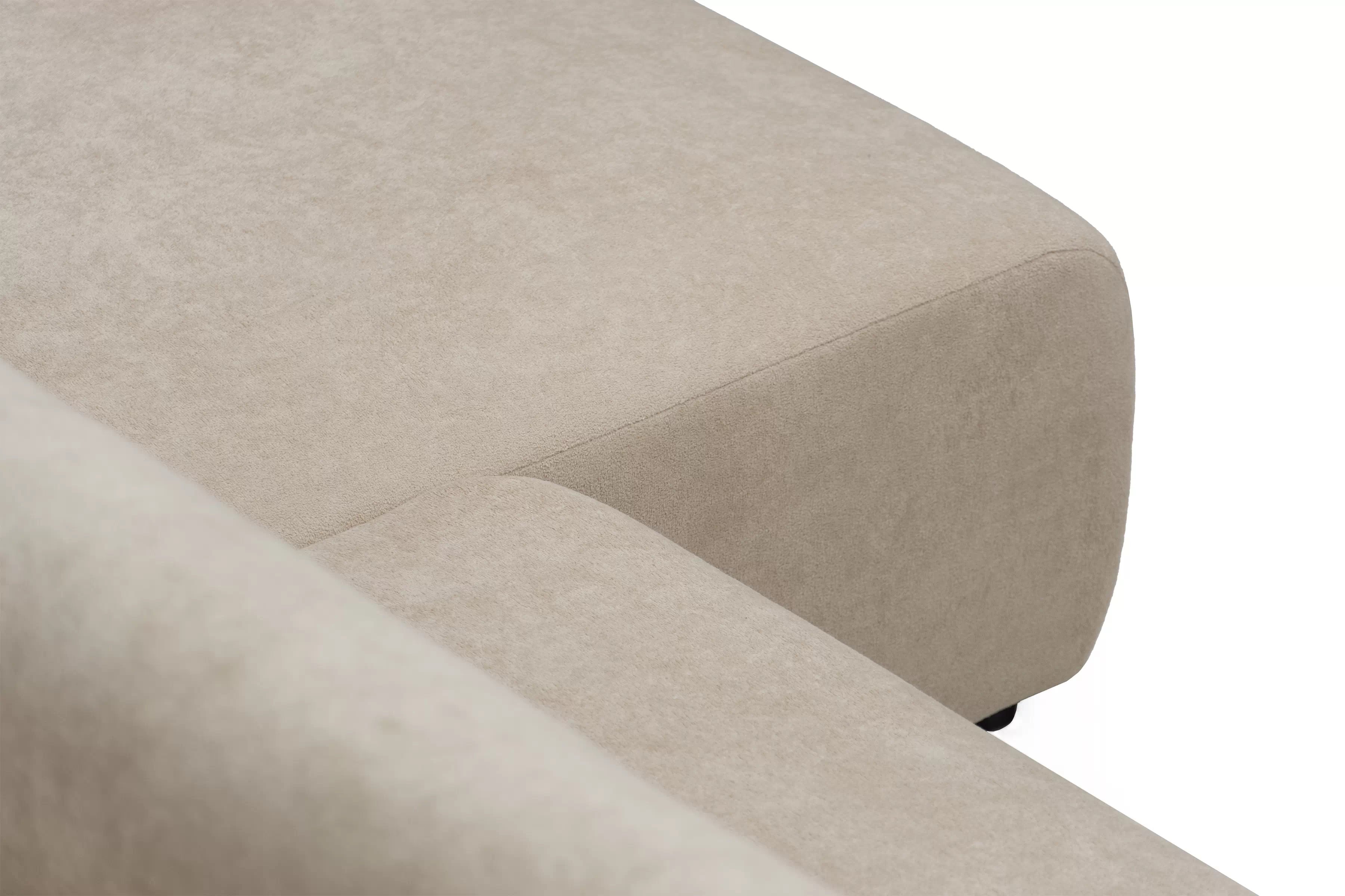 Rozkládací rohová sedací souprava Avia L - béžová Gerra 105  Rohová sedací souprava Avia Maxi rozkládací uniwersalny prawo/levá - béžová boucle Gerra 105