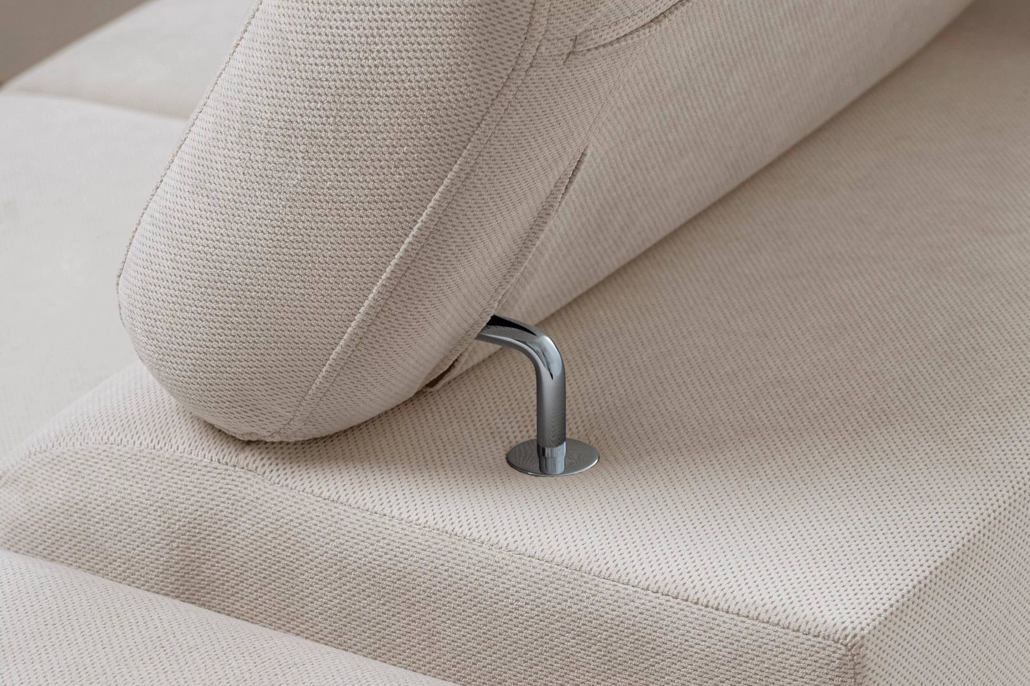 Rozkládací rohová sedací souprava Monrose Mini levá - béžová Pretty 03  Rohová sedací souprava Monrose L II rozkládací levá - béžová plusz Pretty 03 