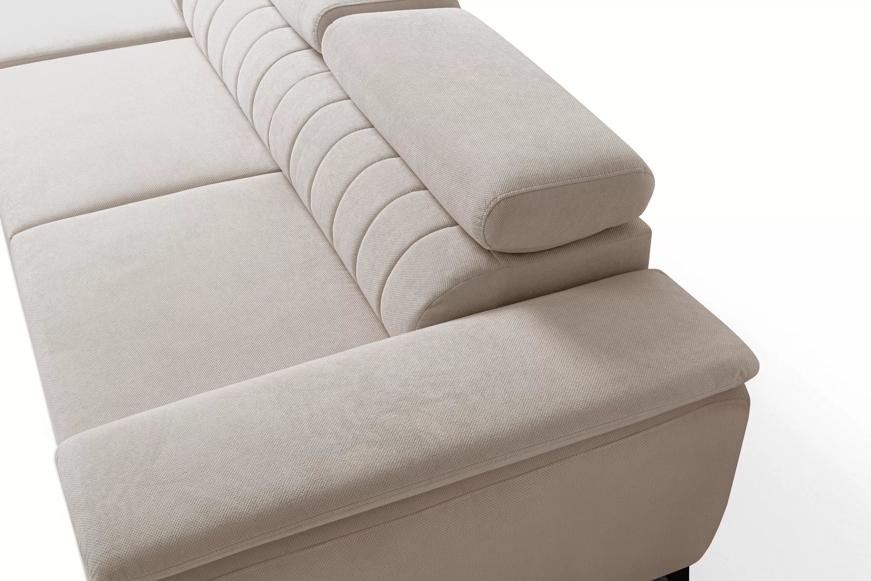 Rozkládací rohová sedací souprava Monrose Mini levá - béžová Pretty 03  Rohová sedací souprava Monrose L II rozkládací levá - béžová plusz Pretty 03 