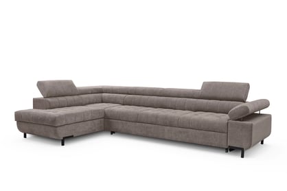 Rohová sedačka Tyrion Maxi s funkciou spania ľavá - hnedý šenil Vibe 21  Rohová sedacia súprava Tyrion Maxi s funkciou spánku Ľavá strana - Hnedý šenil Vibe 21