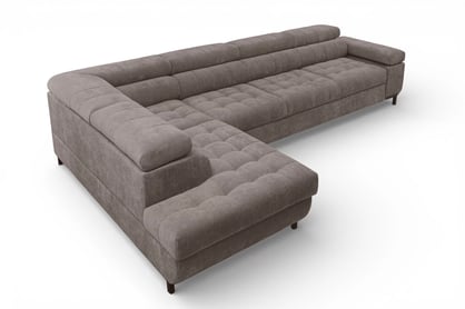 Rohová sedačka Tyrion Maxi s funkciou spania ľavá - hnedý šenil Vibe 21  Rohová sedacia súprava Tyrion Maxi s funkciou spánku Ľavá strana - Hnedý šenil Vibe 21