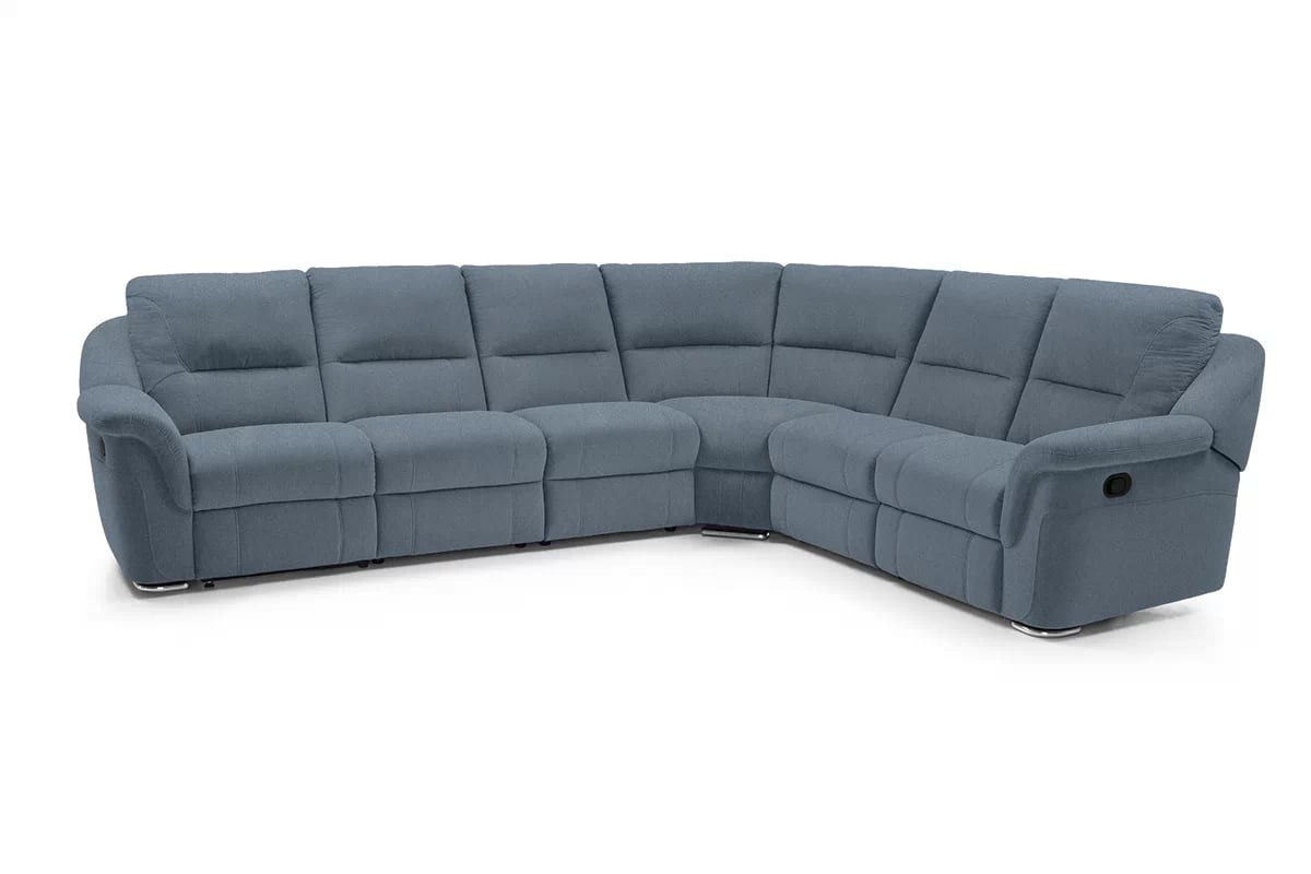 Rohová sedací souprava Malachit s funkcí Relax pravá - grafitová šenil latwoczyszczacy Persempra - Omezená nabídka  Rohová sedací souprava s funkcí spaní i elektricky rozkladanym sedadlem Malachit - Grafitový persempra KR 10578 