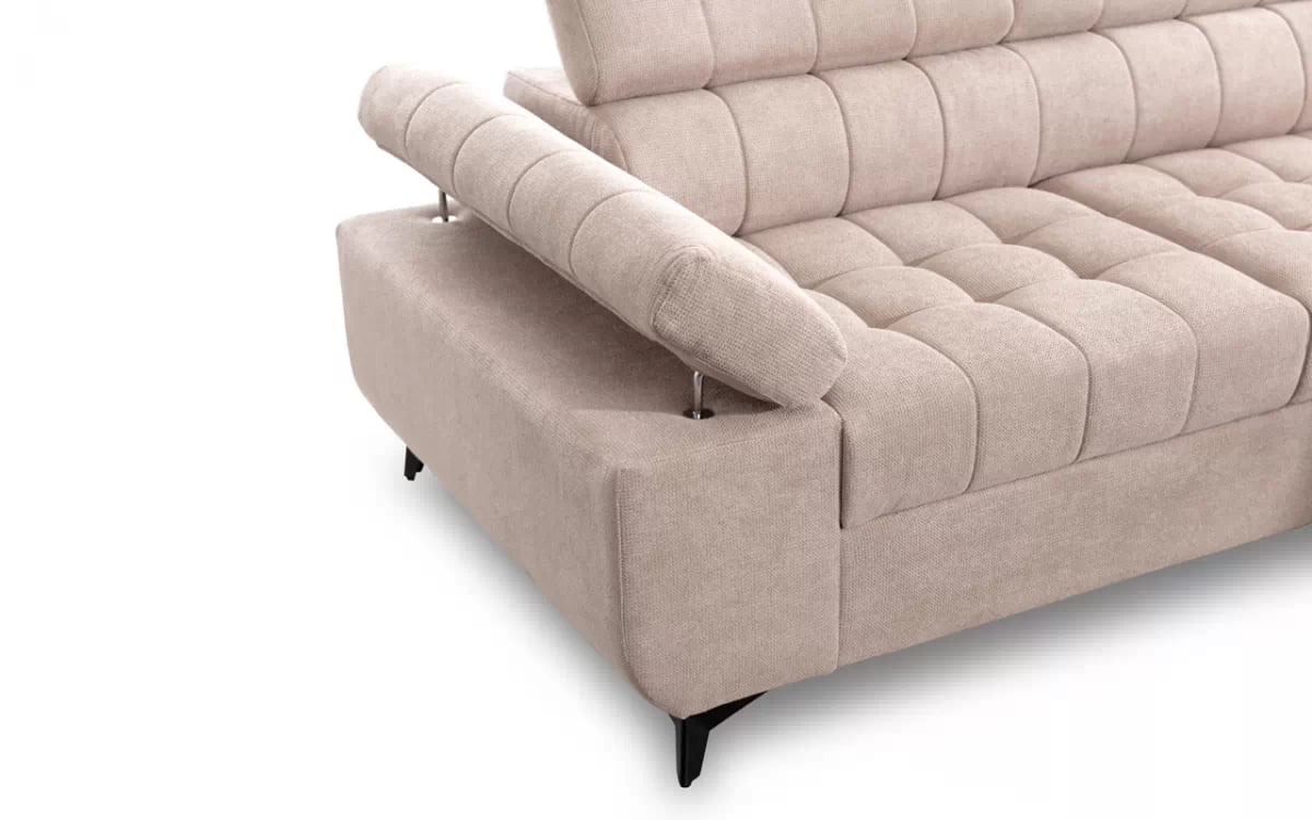 Rozkladacia rohová sedacia súprava Dragonis Rohová sedacia súprava Drgonis z regulowanym podlokietnikiem 