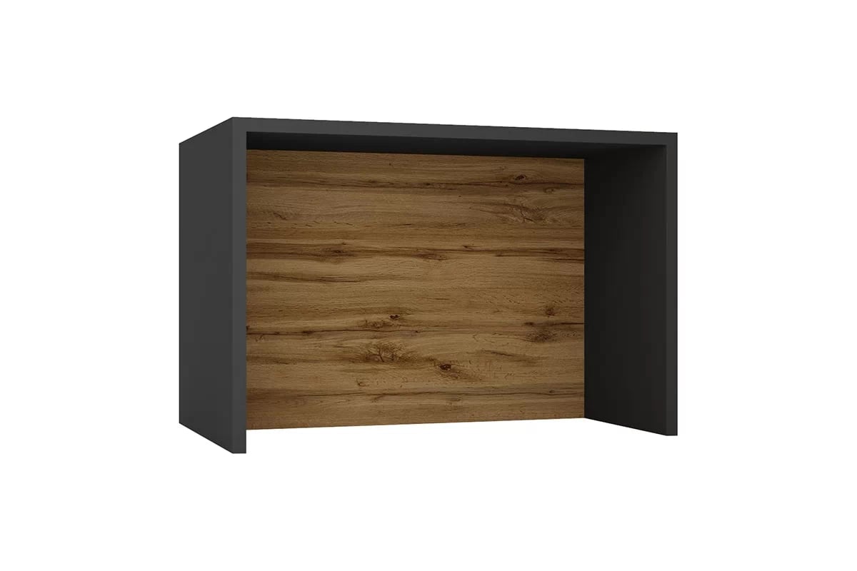 Wyspa kuchyňská Stolkar 120 cm - šedá grafit / dub wotan Wyspa kuchyňská Bez skříněk 120 cm - šedý grafit / Dub wotan