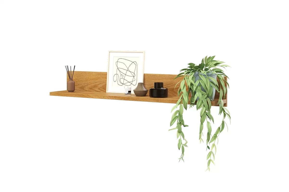 police závěsná Olin 02 147 cm - dub karmel - Oferta Limitowana Police závěsná Olin 147 - Dub karamelový - solidna forma