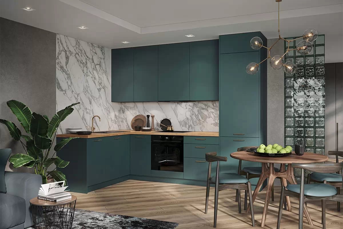 Spodní dvoudveřová kuchyňská skříňka KAMMONO M4 D60 Kuchyně w eleganckim stylu