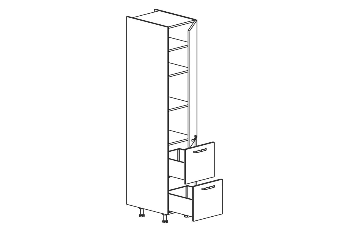 Kuchyňský regál KAMMONO M4 SD60SS2/71 se zásuvkami Skříňka regál kam 