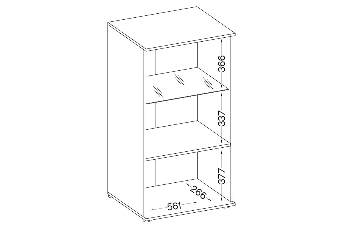 Obývacia stena Kaja s lamelami - biela / matera Obývacia stena Kaja z lamelami - Biely / matera - Wnetrze Skrinky stojacej