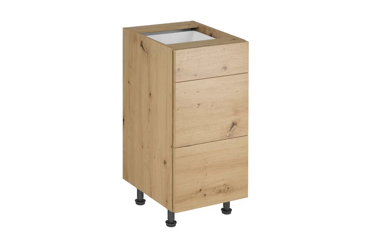 Skrinka Kuchynská dolná Langen D40S3 s tromi zásuvkami - Dub artisan Langen D40S3 - Skrinka dolná so zásuvkami - Dub Artisan