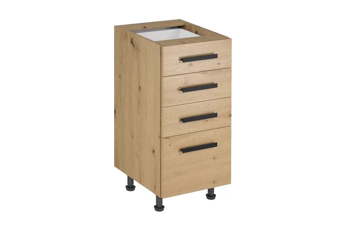 Skrinka Kuchynská dolná Langen D40S4 so štyrmi zásuvkami - Dub artisan Langen D40S4 - Skrinka dolná so zásuvkami - Dub Artisan