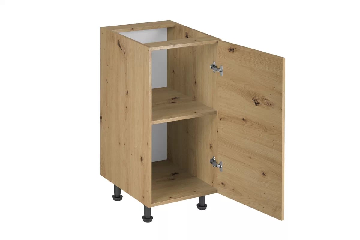 skříňka kuchyňská spodní Langen D40 jednodveřová - dub artisan Langen D40 - wnetrze Skříňky dolnej jednodrzwiowej - Dub Artisan  