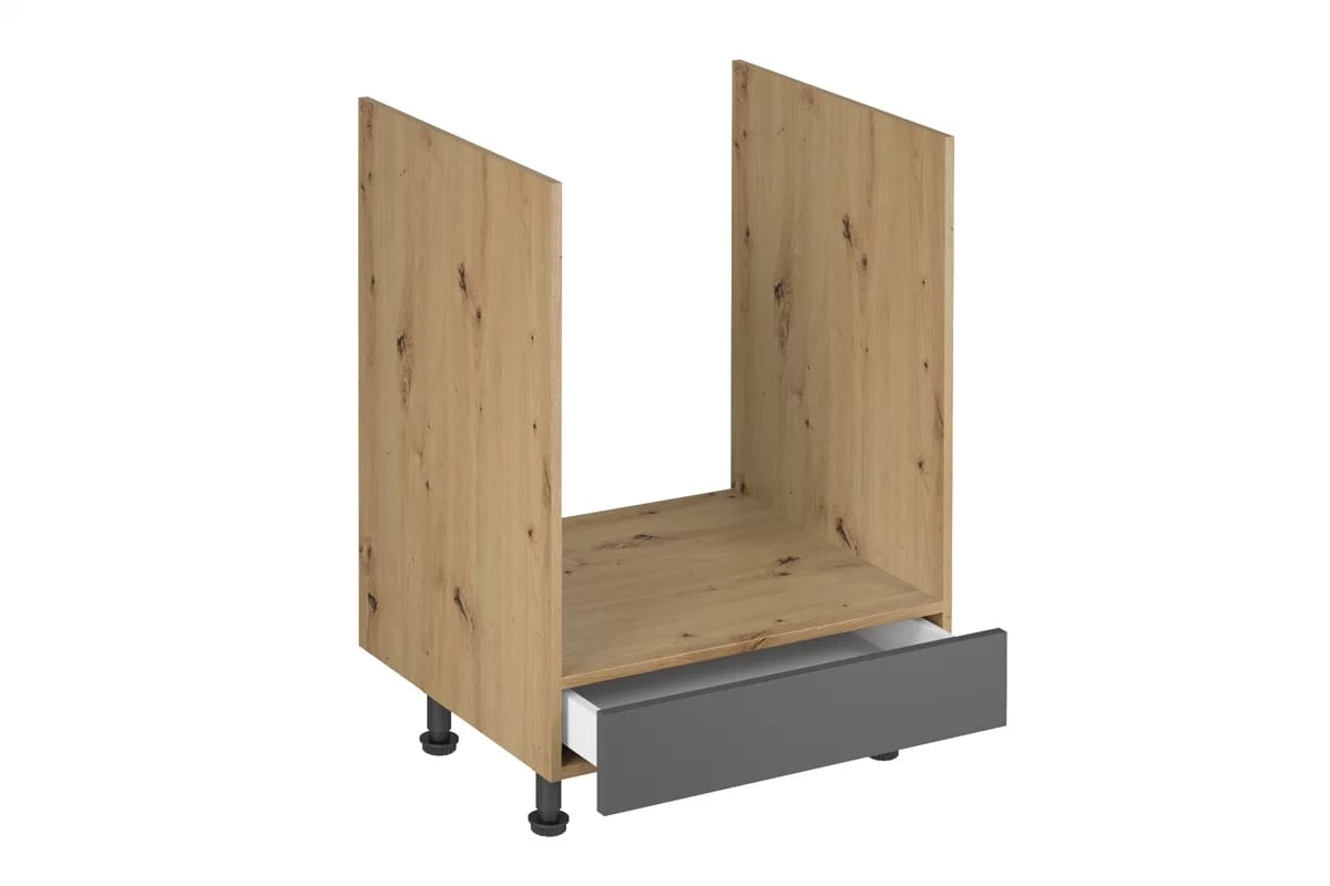 Skrinka Kuchynská dolná Langen D60ZK pod zabudowe piekarnika - grey Langen D60 ZK - vnútro Skrinky dolnej pod zabudowe piekarnika - Grey Mat