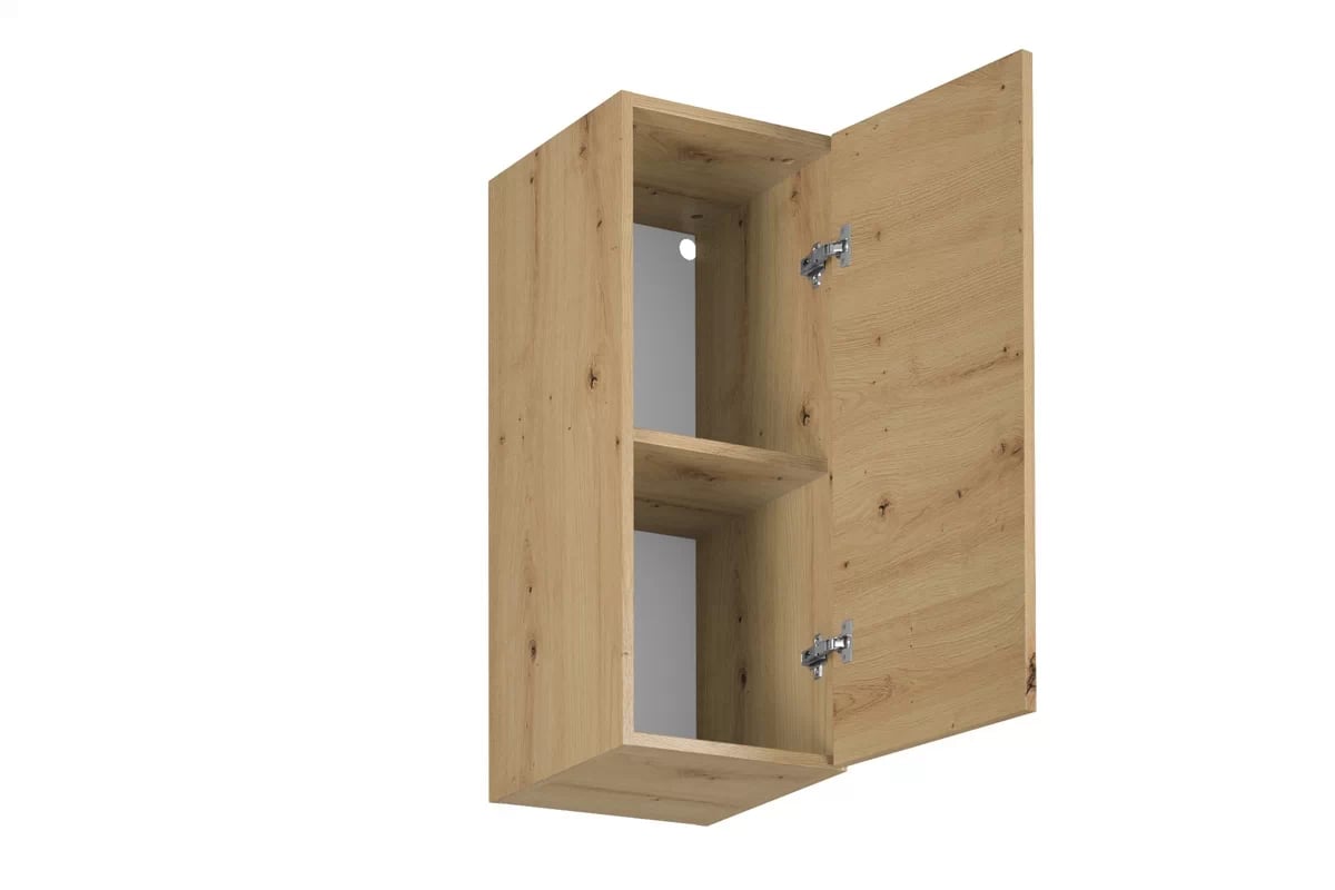 Závesná kuchynská skrinka Langen G30 jednodverová - dub artisan Langen G30 - vnútro Skrinky wiszacej jednodrzwiowej - Farebné prevedenie Dub Artisan 