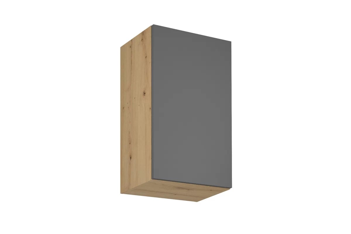 Závesná kuchynská skrinka Langen G45 jednodverová - sivá Langen G45 - závesná skrinka jednodverová - Farebné prevedenie Grey Mat