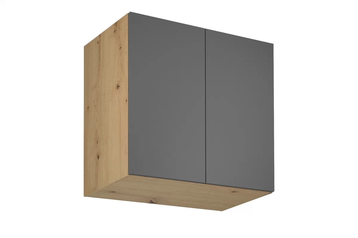 Skrinka Kuchynská závesná Langen G80G gleboka dvojdverová - grey Langen G80G - závesná skrinka dvojdverová - Farebné prevedenie Grey Mat