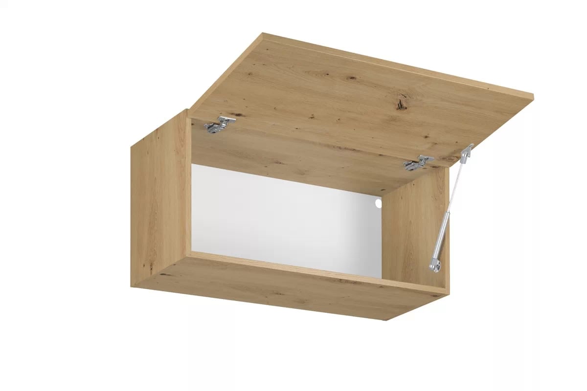 Skrinka Kuchynská závesná Langen G80K z frontem uchylnym - Dub artisan Langen G80K - vnútro Skrinky wiszacej z frontem uchylnym - Farebné prevedenie Dub Artisan