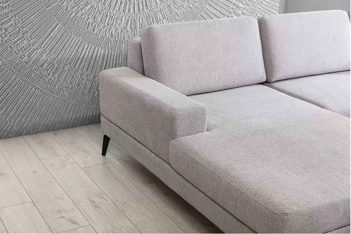 Rohová rozkládací sedací souprava Elentio Mini levá - šedá Gemma 85 Rohová sedací souprava levá strana s funkcí spaní Elentio Mini - šedý Gemma 86