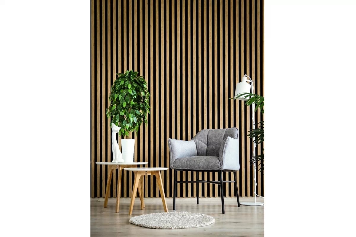 Čalouněná jídelní židle Rozalio s područkami - tmavě šedá Sigma 09 / černé nožky - Konec série šedý Židle z podlokietnikami