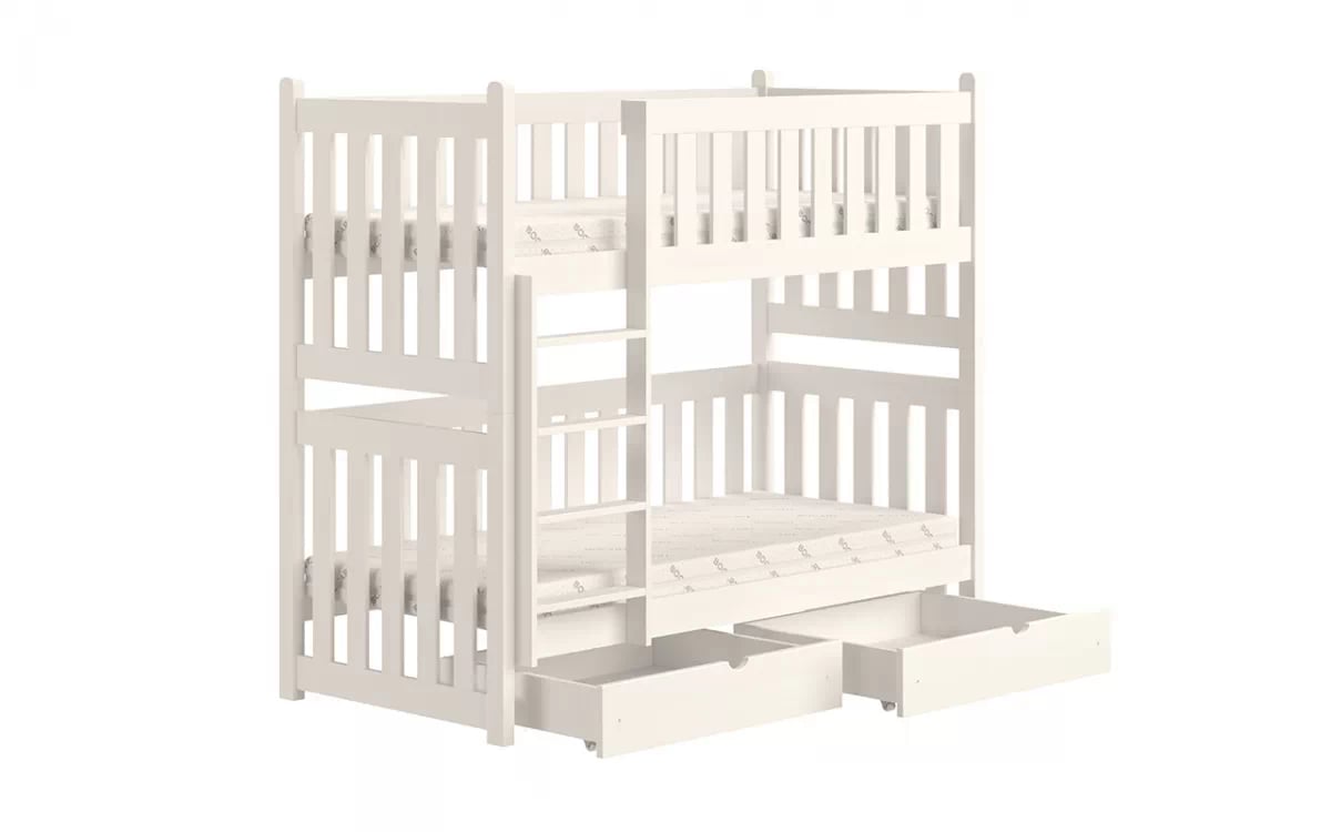 Poschodová posteľ Swen - biely, 80x200 Posteľ poschodová Swen PP 026 - Farba Biely