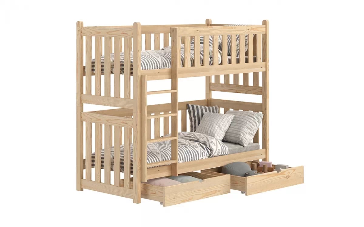 Patrová postel Swen 70x140 cm - borovice postel patrová  Swen PP 026 - Barva Borovice