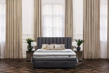 Boxspring postel Misel 160x200 cm s úložným prostorem postel čalouněné z wysokim wezglowiem s prošíváním 