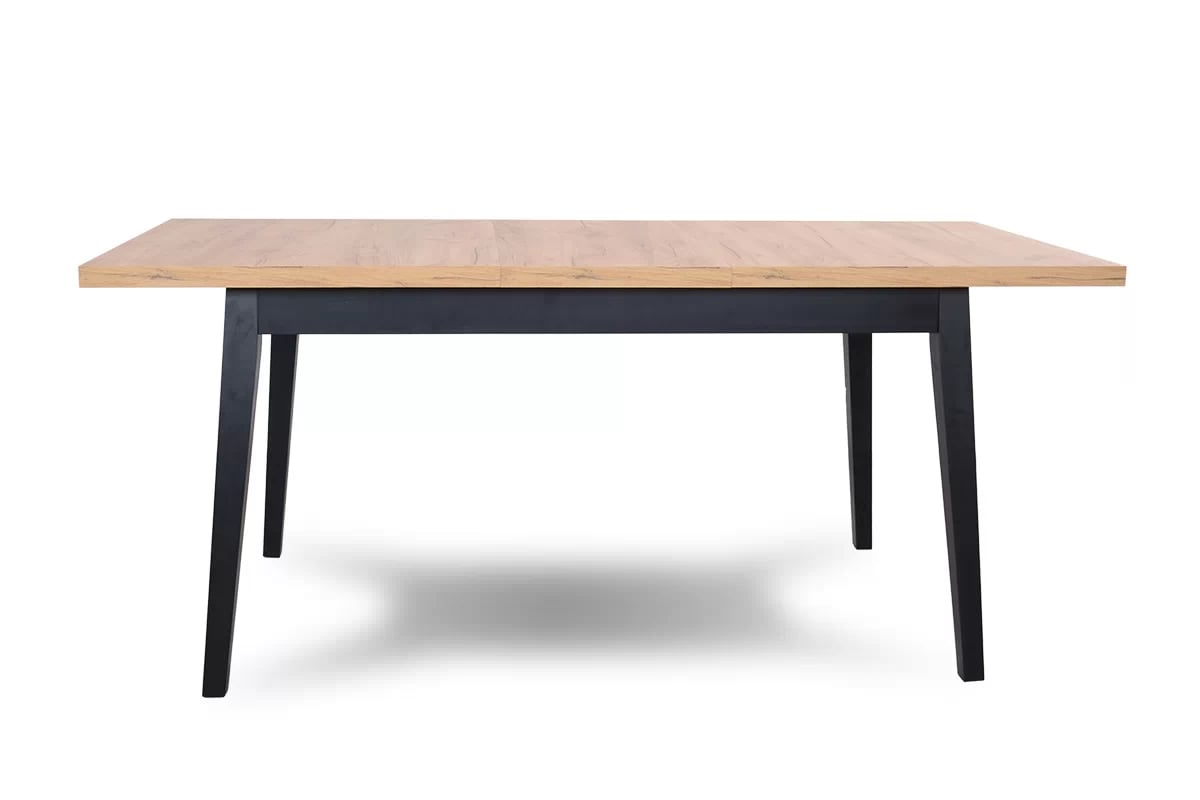 Rozkládací jídelní stůl Paris - 160-200x90 cm Černý laminowany Stůl