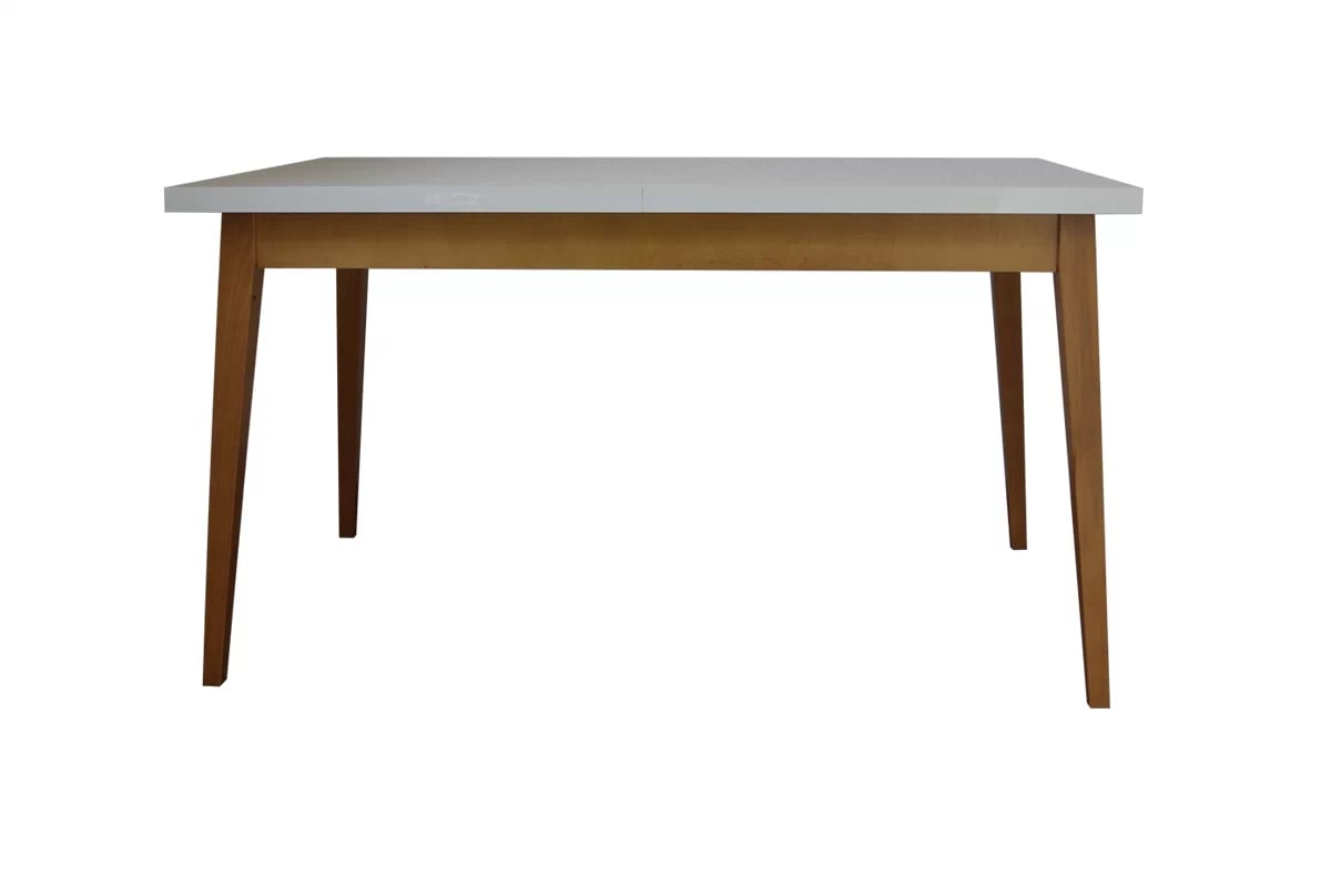 Rozkládací jídelní stůl Paris - 200-250x100 cm Bílý Deska stolu