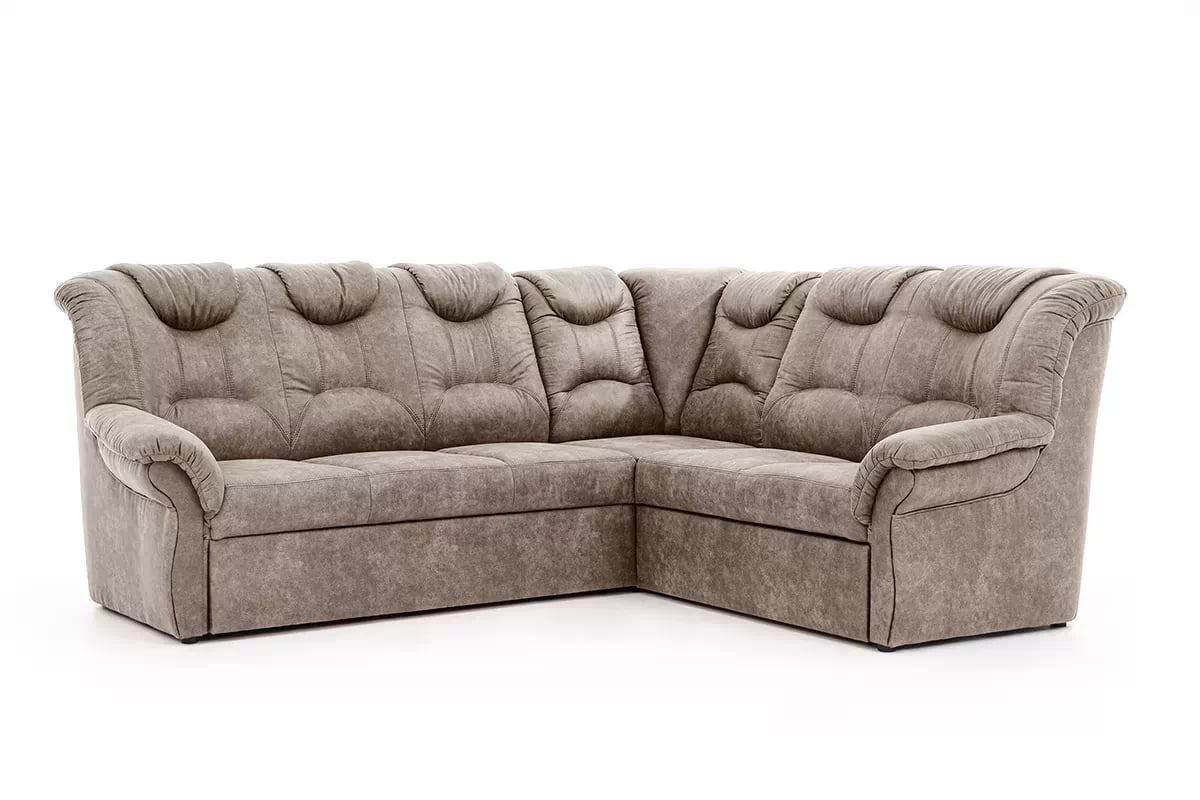 Rohová sedacia súprava Lonigo L pravá - hnedá látka Forever 63 Rohová sedacia súprava pravá strana . Lonigo L