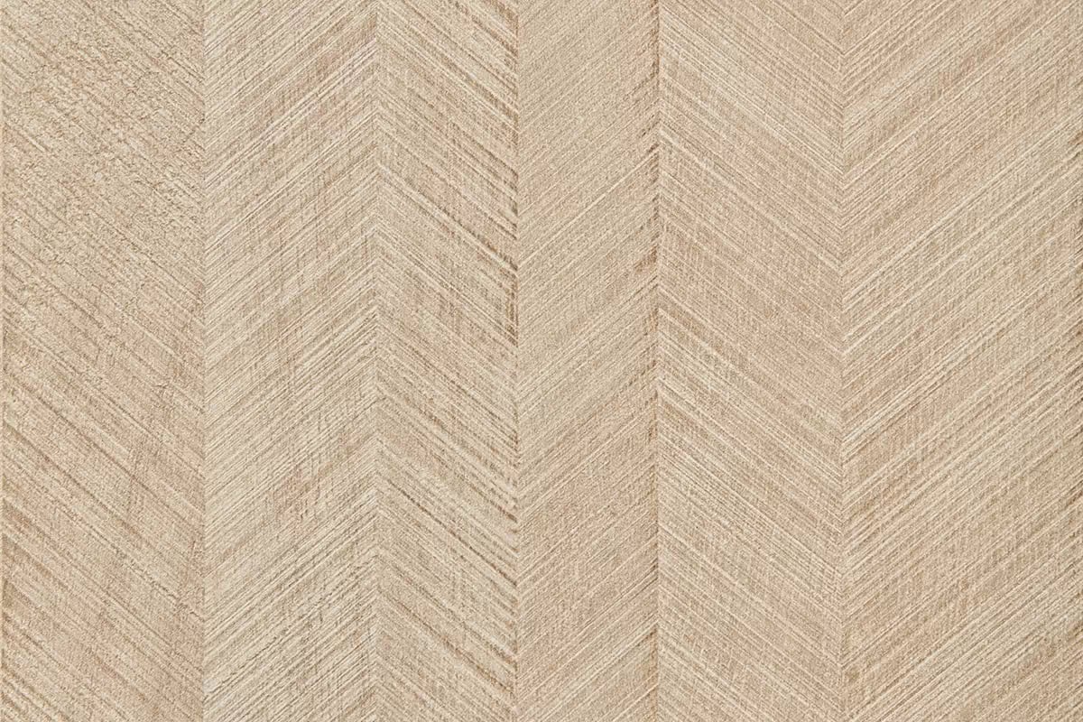 Komoda Lumira 158 cm se třemi zásuvkami - pískový / rybí kost skandi Komoda dvoudveřová se třemi  zásuvkami Lumira 158 cm - Pískový / jodelka skandi - dekor jodelka skandi