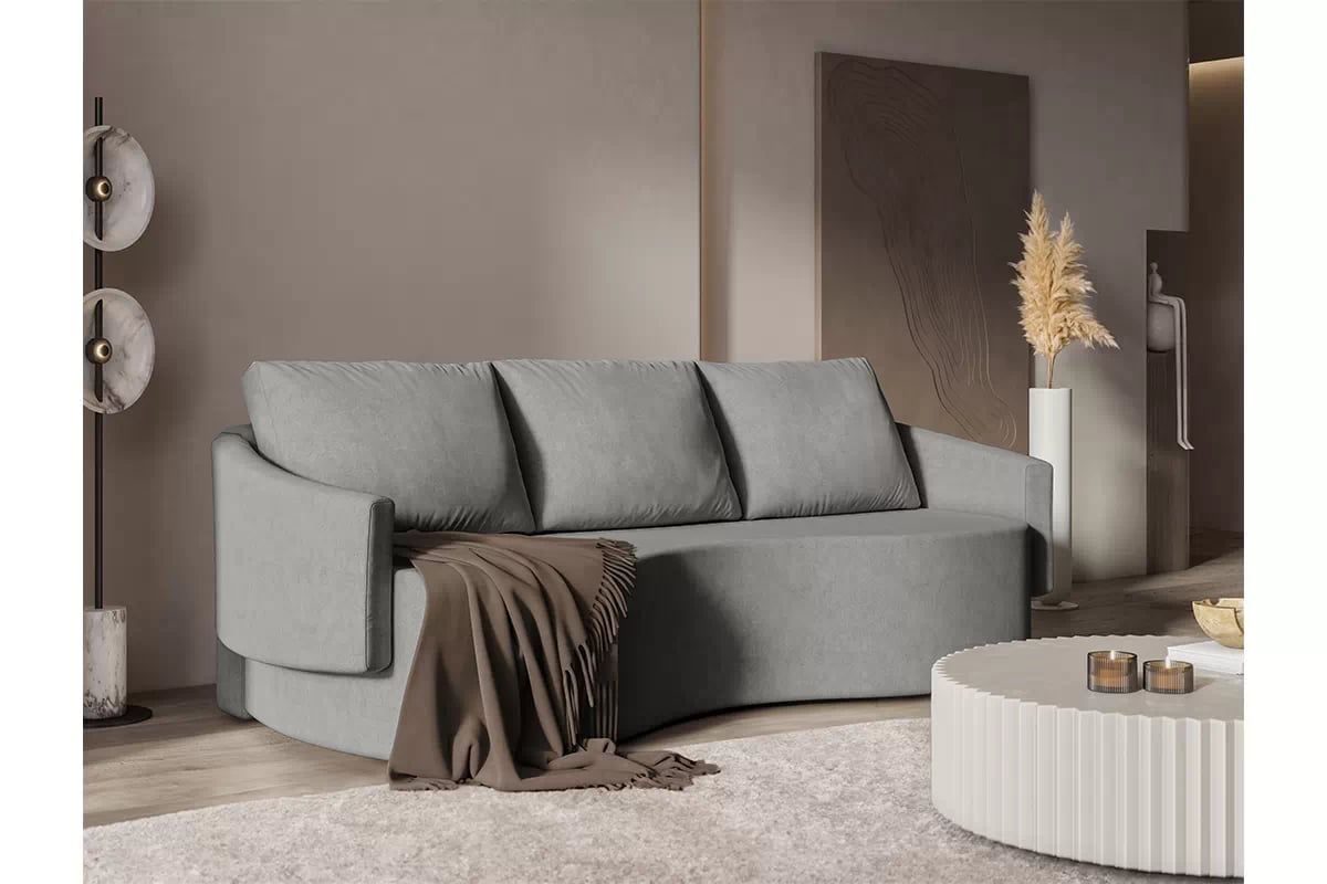 Rozkládací pohovka Karien - šedá Cloud 83 Gauč Rozkladací do obývacího pokoje Karien