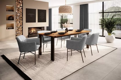 Jídelní stůl Loft Rozalio 200x100 cm - dub přírodní Stůl dřevo Loft Rozalio 200x100 - Dub přírodní - aranzacja