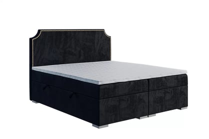 Boxspring postel Ledios 160x200 cm s úložným prostorem