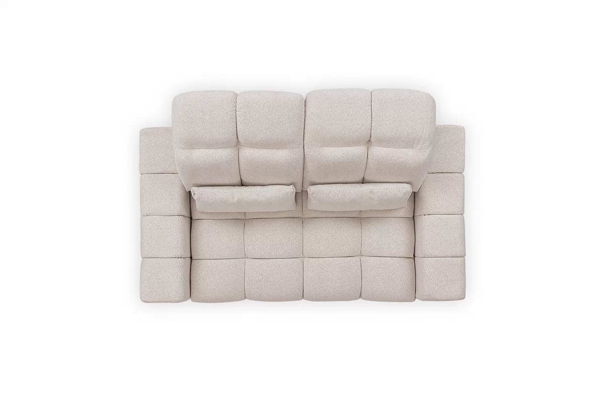 Elektrická dvoumístná pohovka Magnelio II - béžová bouclé Raven 22 Pohovka dvoumístná z elektricky wysuwanym sedadlem Magnelio II