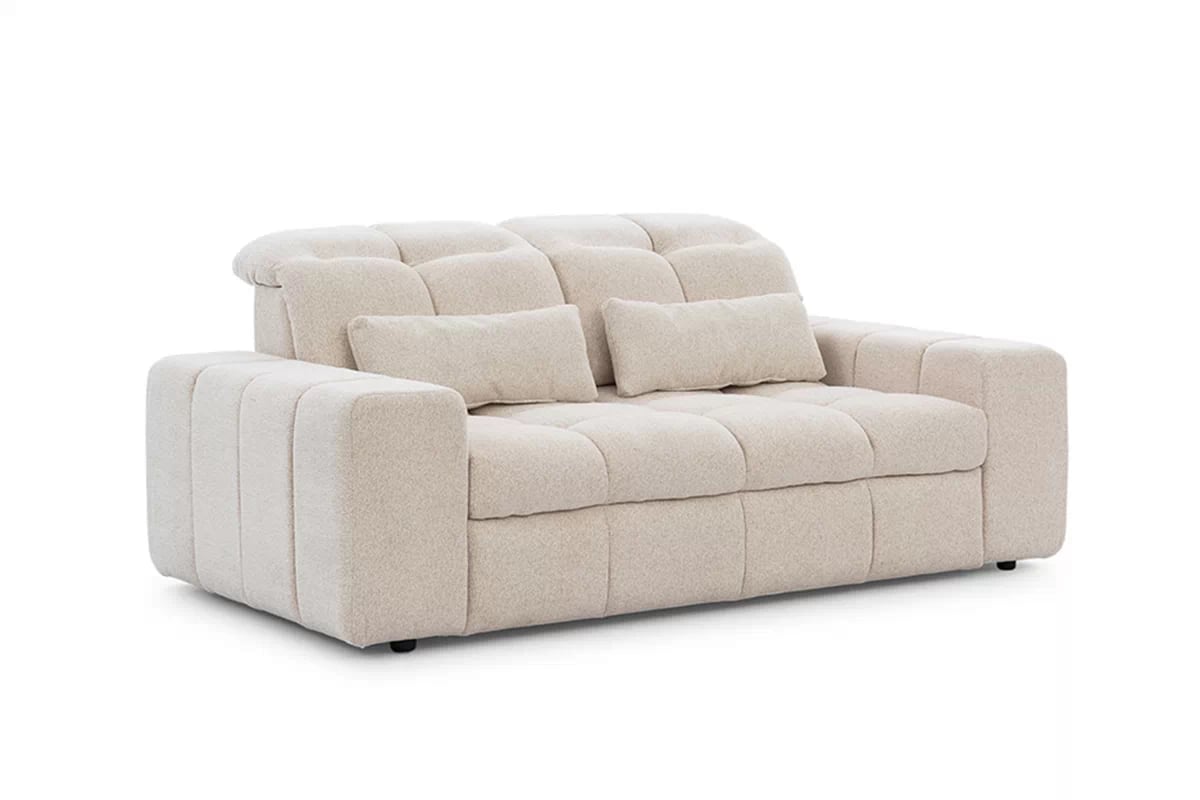 Elektrická dvoumístná pohovka Magnelio II - béžová bouclé Raven 22 Pohovka dvoumístná z elektricky wysuwanym sedadlem Magnelio II