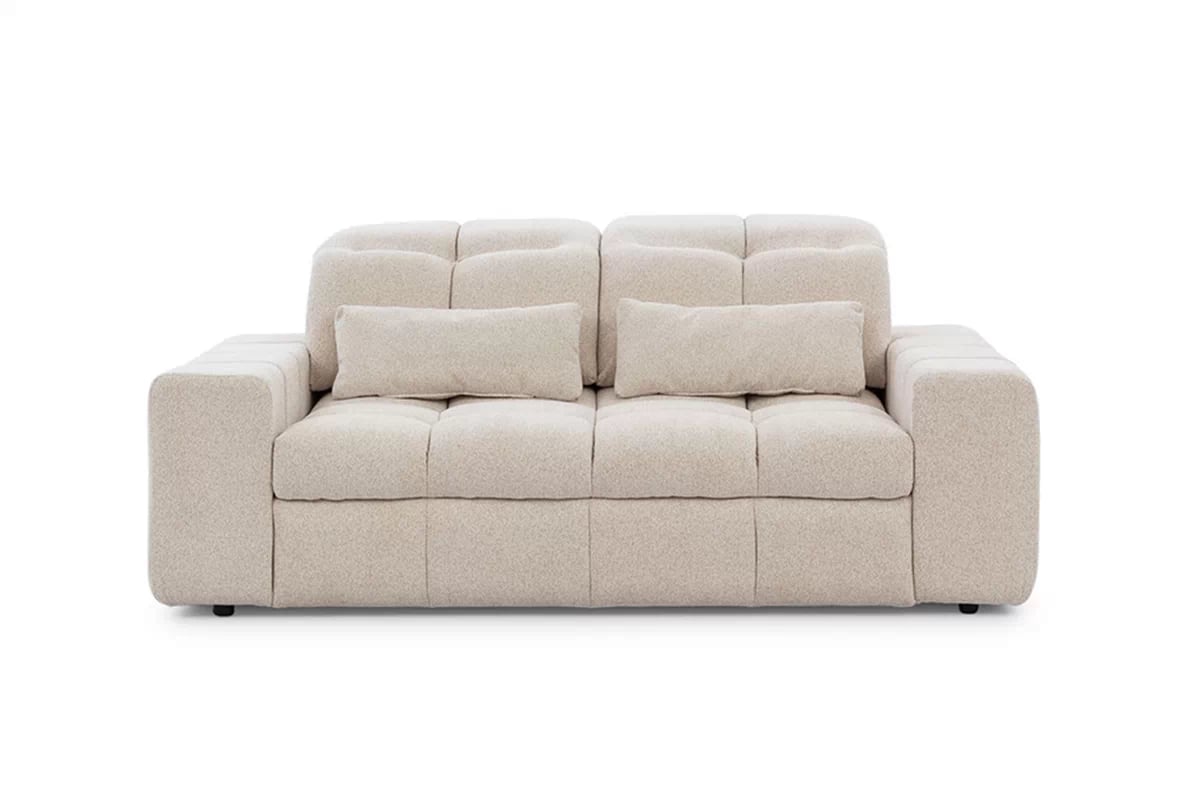 Elektrická dvoumístná pohovka Magnelio II - béžová bouclé Raven 22 Pohovka dvoumístná z elektricky wysuwanym sedadlem Magnelio II