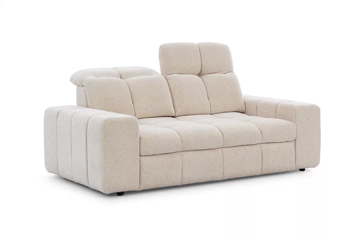 Elektrická dvoumístná pohovka Magnelio II - béžová bouclé Raven 22 Pohovka dvoumístná z elektricky wysuwanym sedadlem Magnelio II