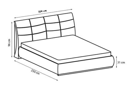 Čalouněná postel Apollo S 120x200 postel čalouněné 120x200 Apollo S