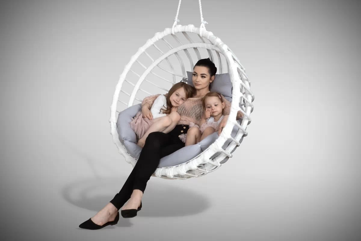 Vankúš z opierkou hlavy do fotela kokon - šedá Vankúš z zaglowkiem do fotela kokon - šedá