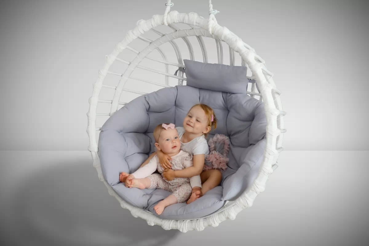 Vankúš z opierkou hlavy do fotela kokon - šedá Vankúš z zaglowkiem do fotela kokon - šedá