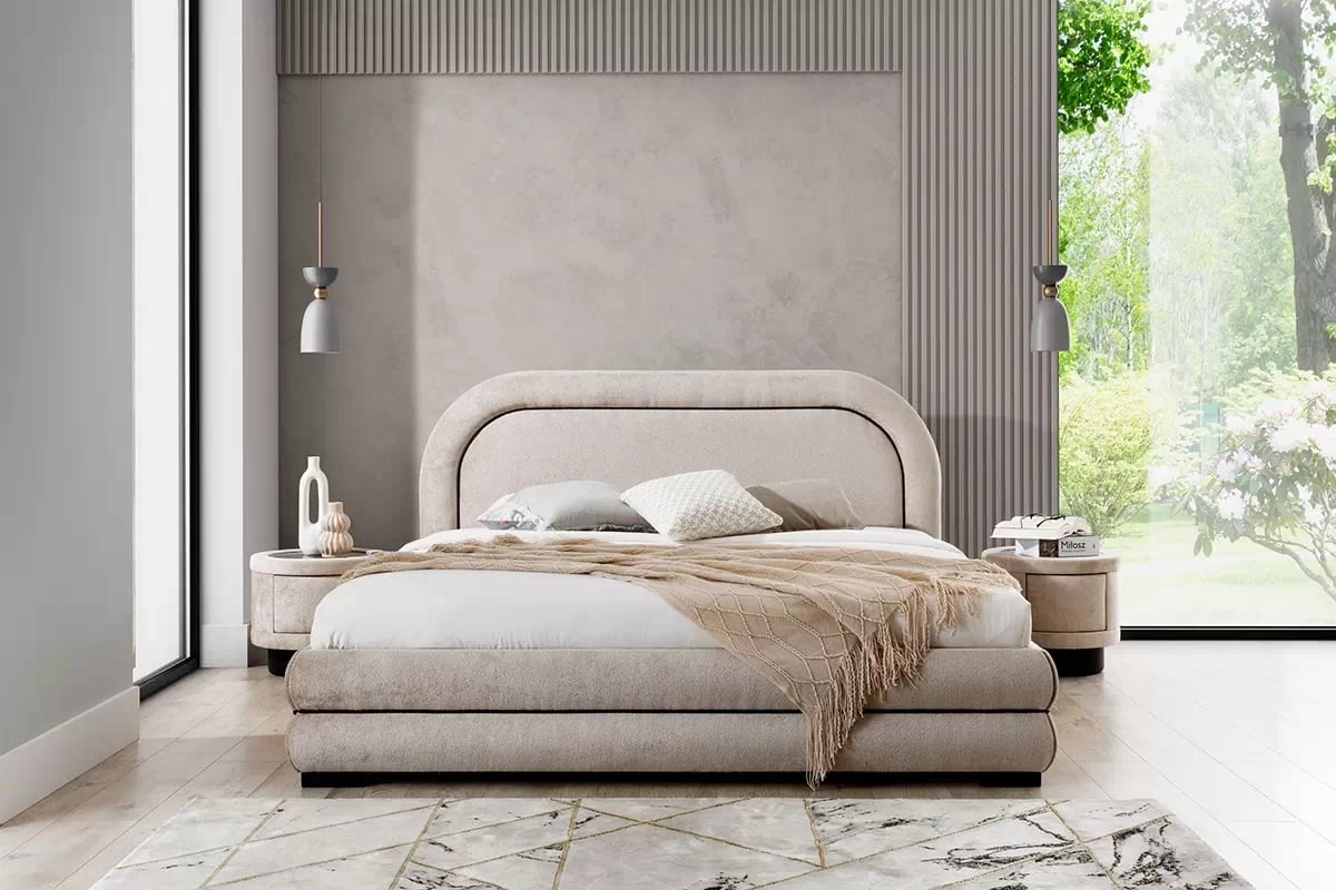 Manželská posteľ 140x200 Nello 2 Posteľ čalúnená 140x200 Nello 2