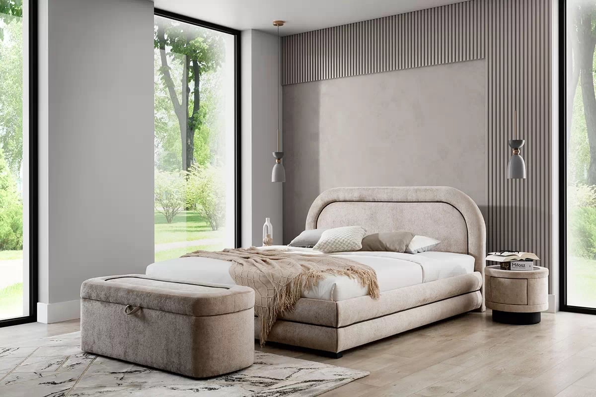 Manželská posteľ 140x200 Nello 2 Posteľ čalúnená 140x200 Nello 2