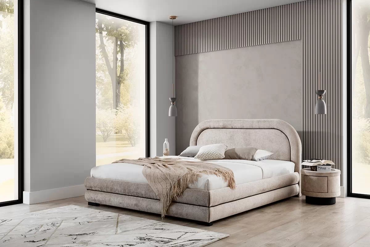 Manželská posteľ 160x200 Nello 2 s úložným priestorom Posteľ čalúnená 160x200 Nello 2 s úložným priestorom