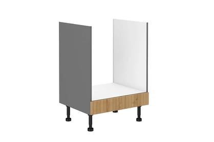 Kuchyňská skříňka pro vestavnou troubu Lesis D60 GAZ - dub artisan lamel / antracit