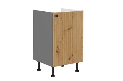 Dřezová kuchyňská skříňka Lesis D50 ZL 1F - dub artisan / antracit