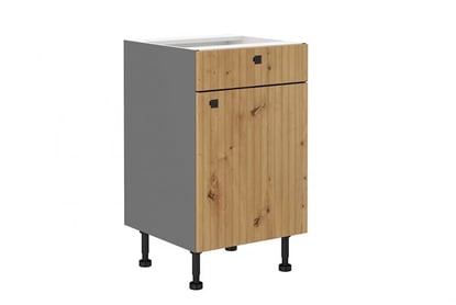 Kuchyňská skříňka se zásuvkou Lesis D50 1F - dub artisan lamel / antracit
